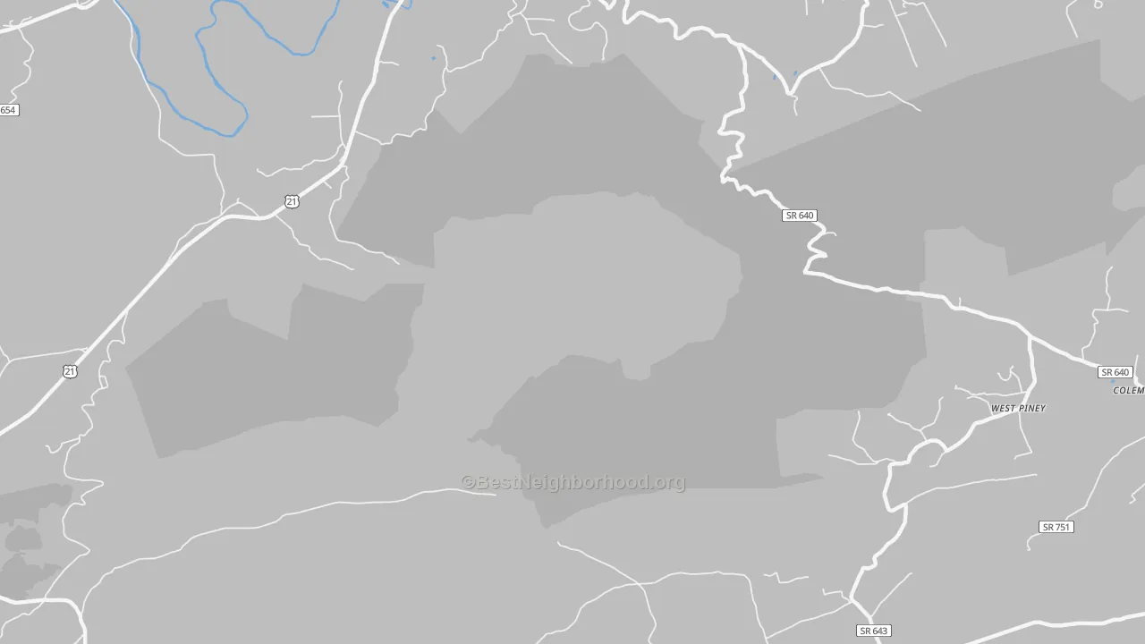 Transit Grade map of Stones Mill, VA
