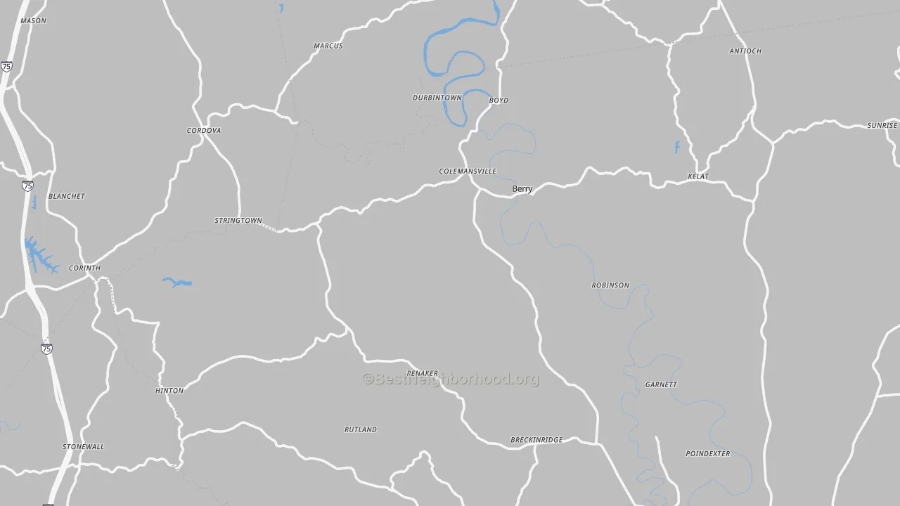 Transit Grade map of Stonewall, KY
