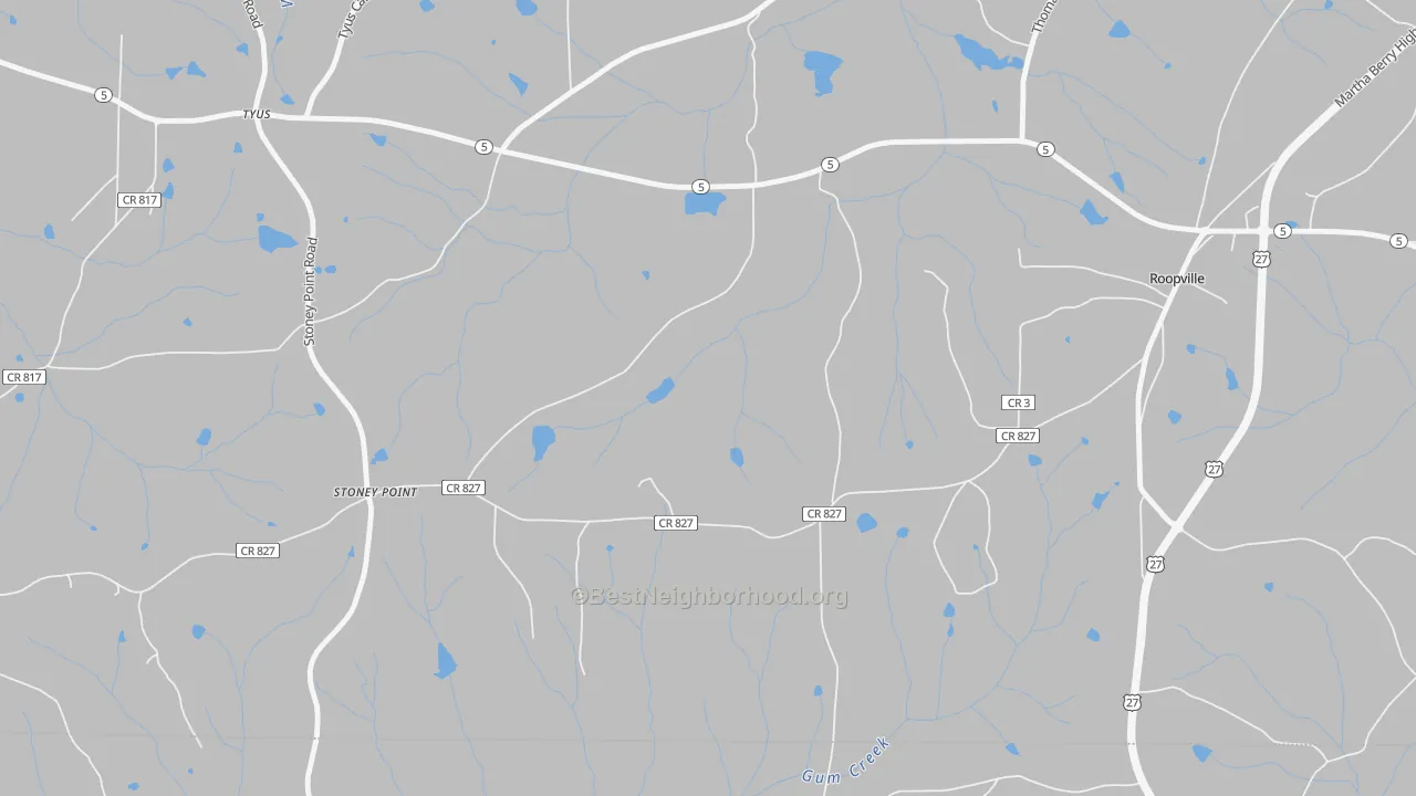 Transit Grade map of Stoney Point, GA