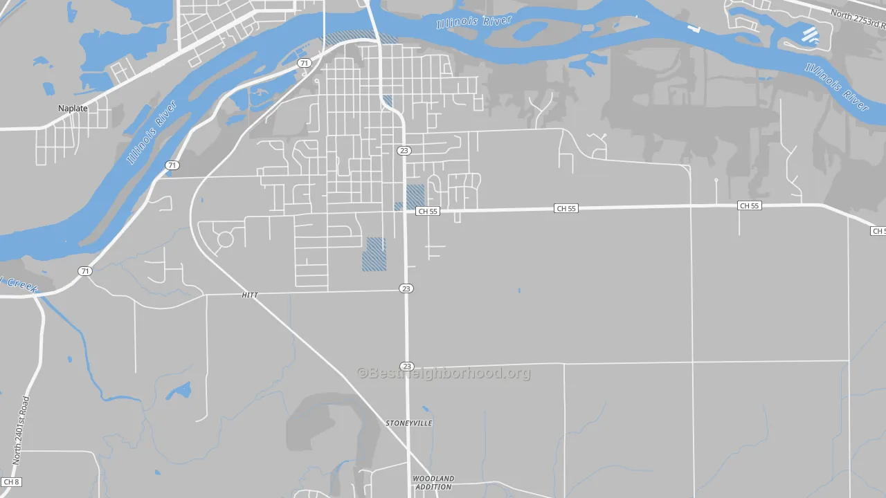 Transit Grade map of Stoneyville, IL