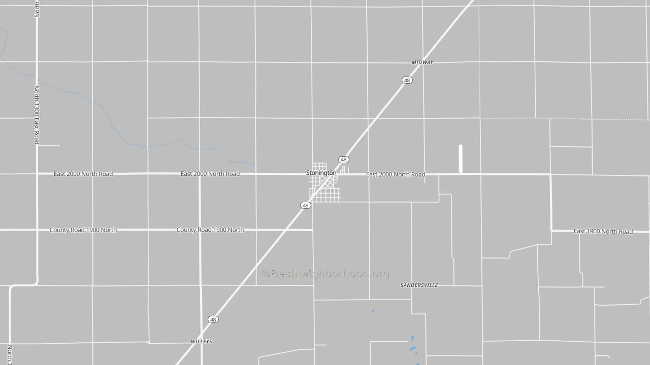 Transit Grade map of Stonington, IL
