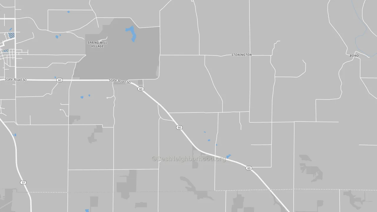 Transit Grade map of Stonington, IN