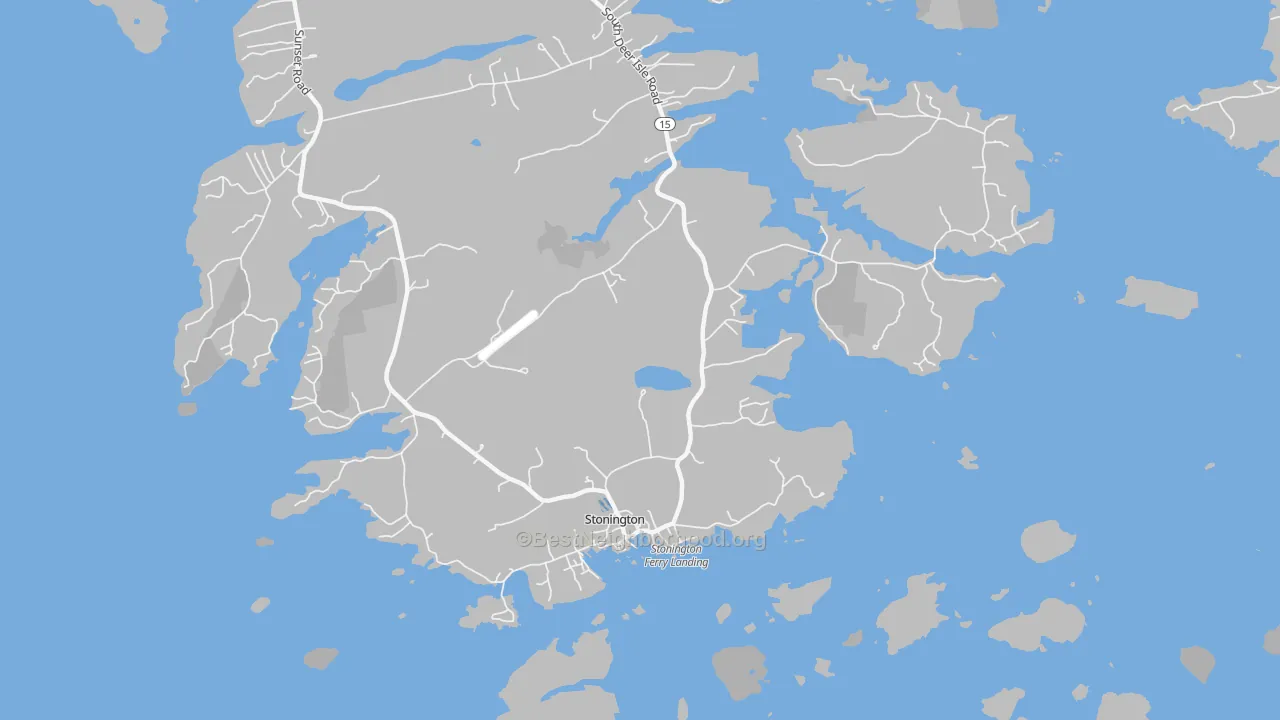 Transit Grade map of Stonington, ME
