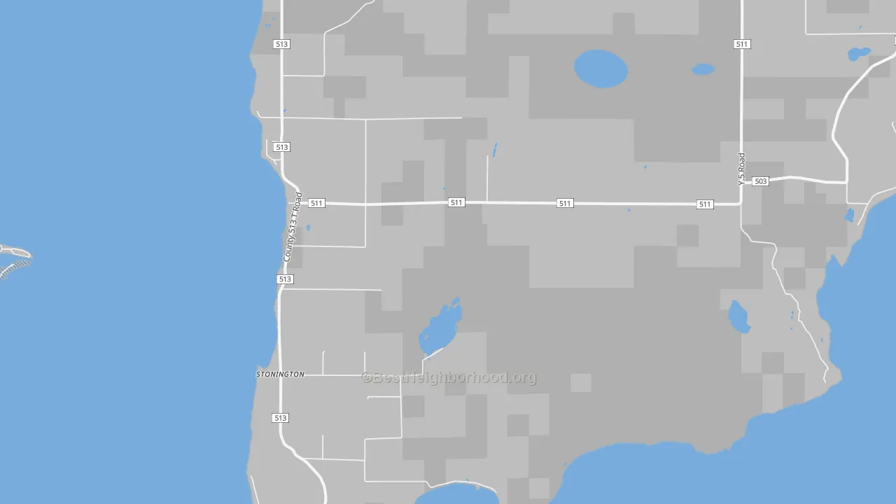 Transit Grade map of Stonington, MI