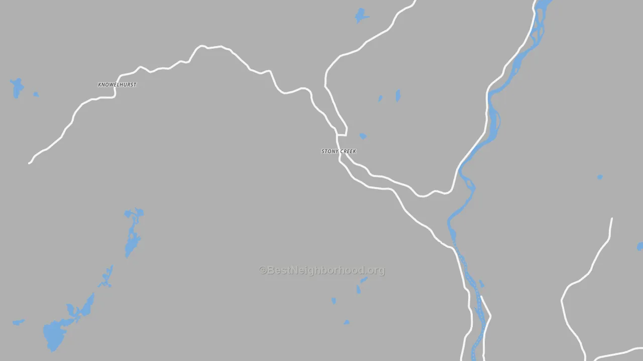 Transit Grade map of Stony Creek, NY