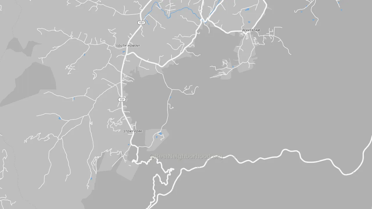 Transit Grade map of Stony Fork, NC