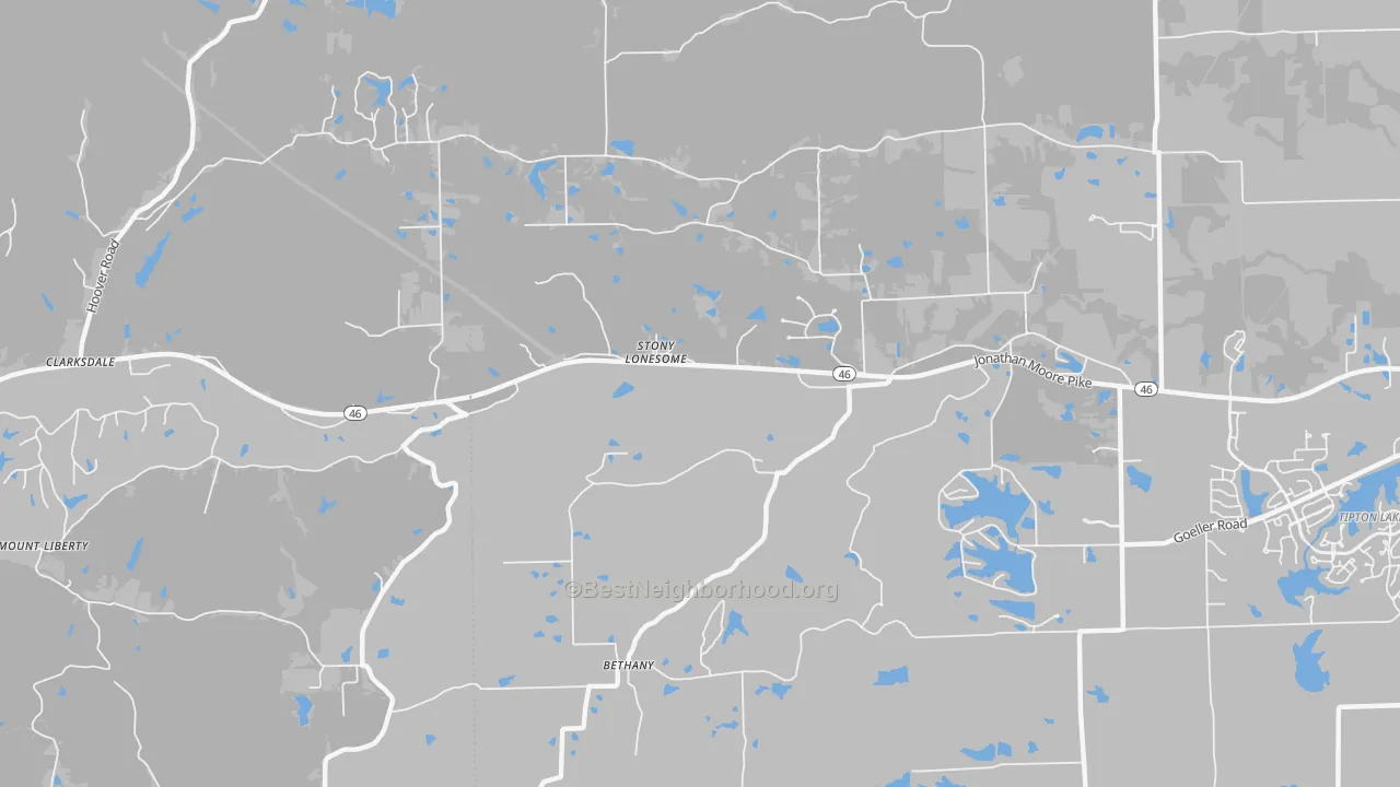 Transit Grade map of Stony Lonesome, IN