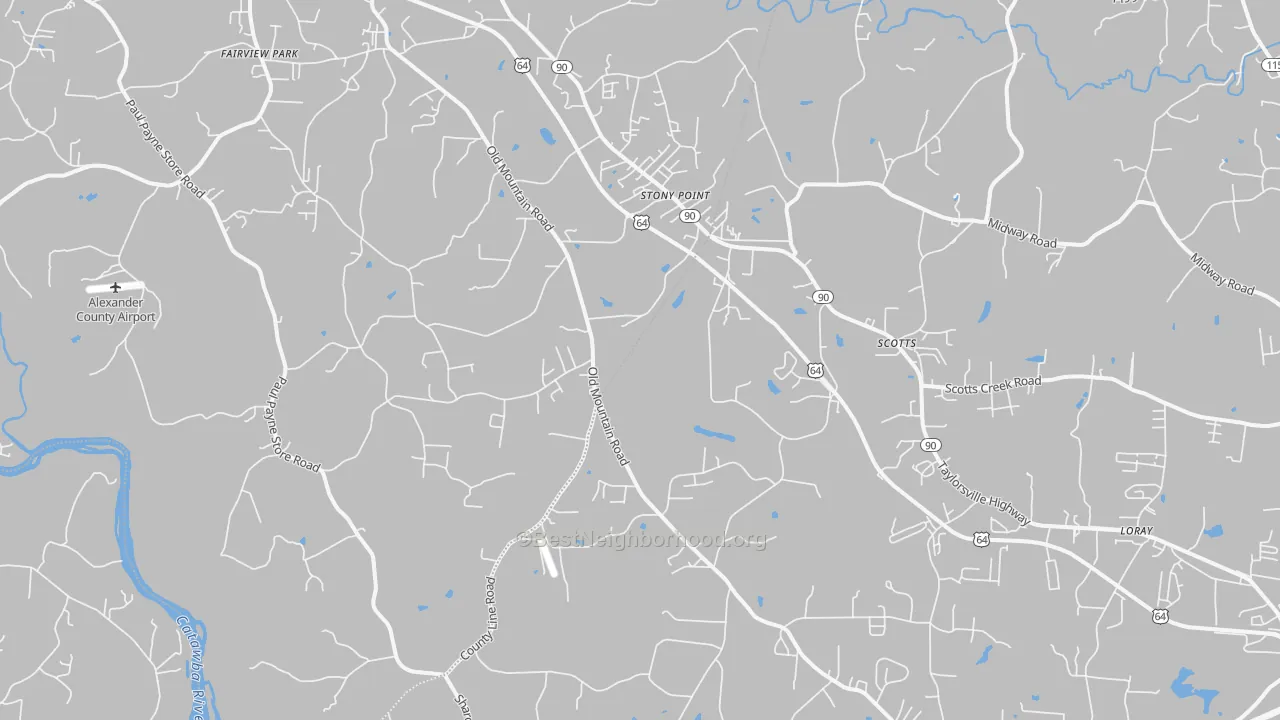 Transit Grade map of Stony Point, NC