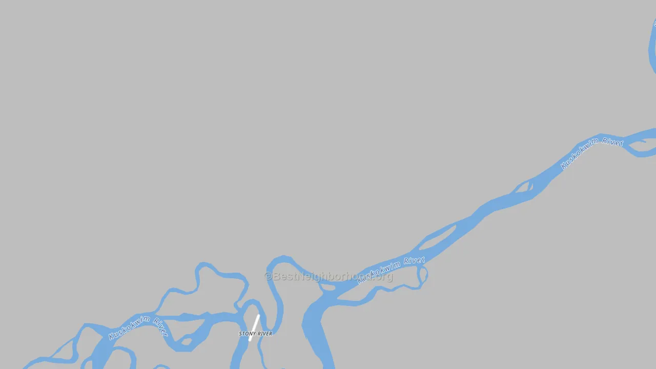 Transit Grade map of Stony River, AK