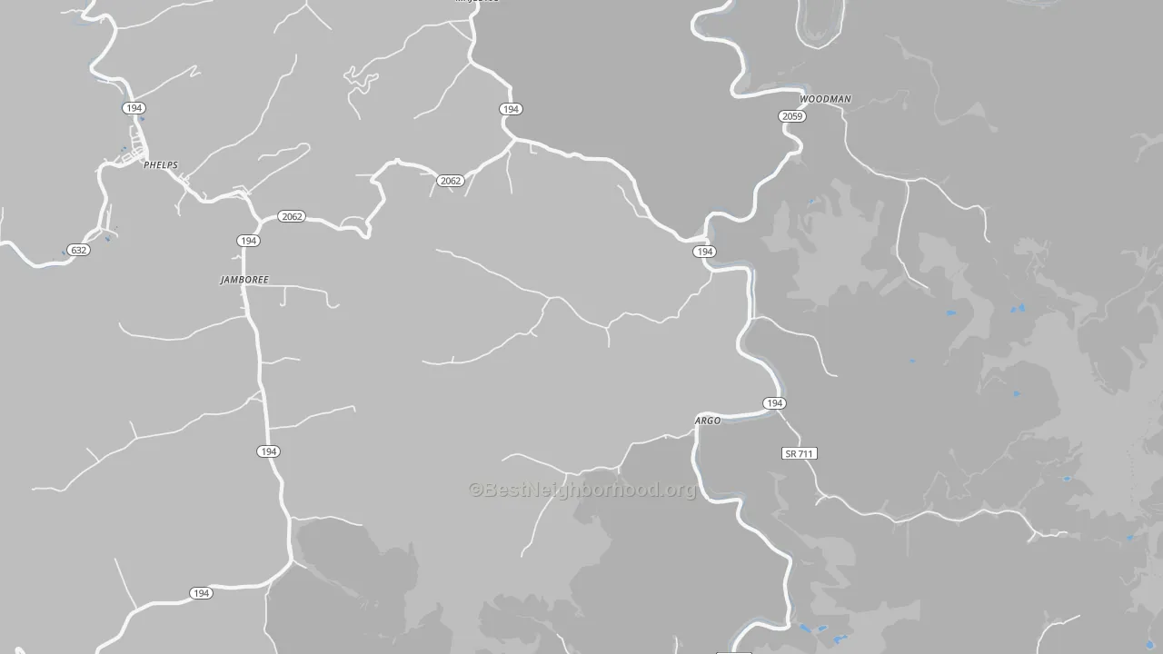Transit Grade map of Stopover, KY