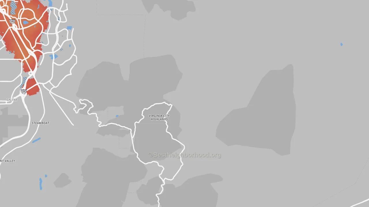 Transit Grade map of Storey County, NV