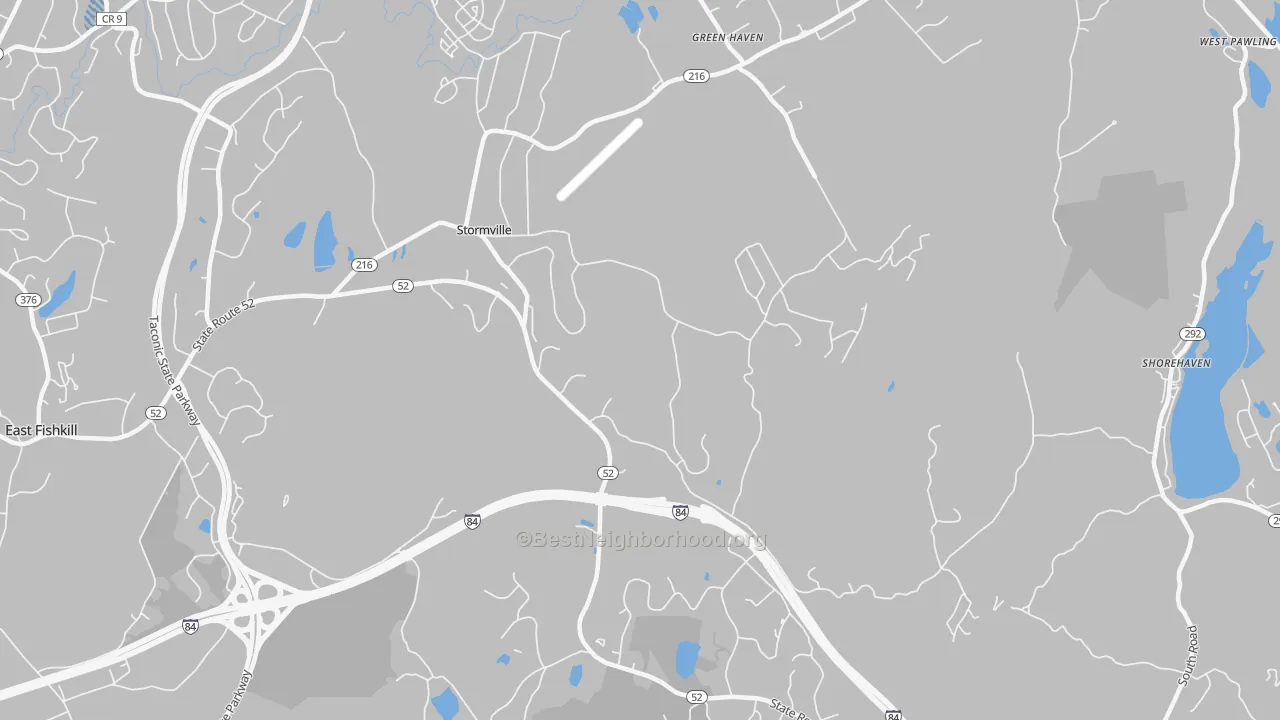 Transit Grade map of Stormville, NY