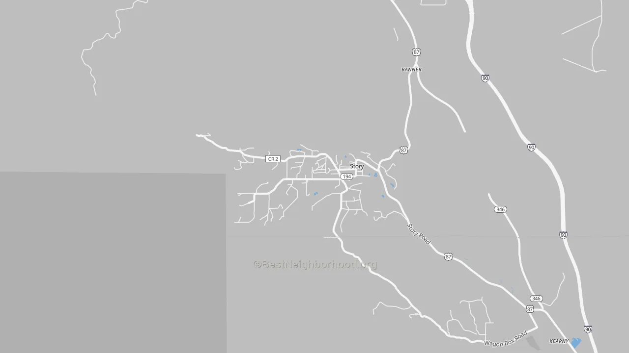 Transit Grade map of Story, WY
