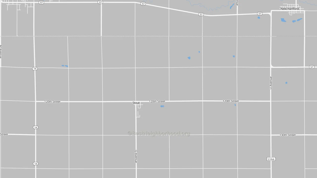 Transit Grade map of Stout, IA