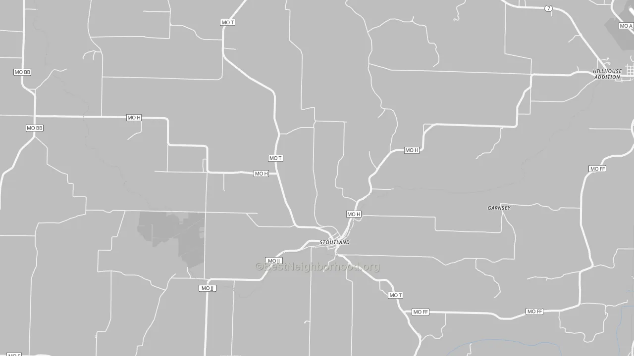Transit Grade map of Stoutland, MO