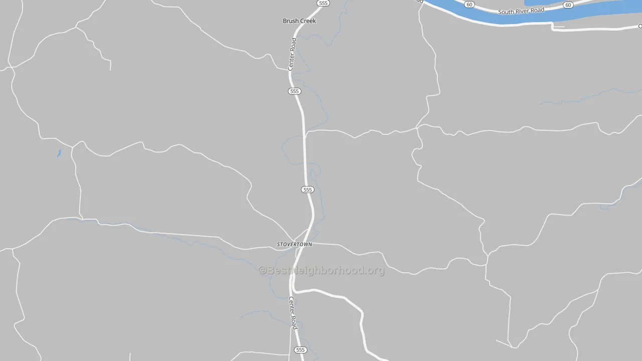 Transit Grade map of Stovertown, OH
