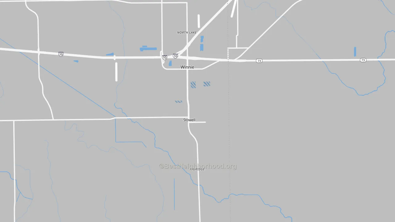 Transit Grade map of Stowell, TX