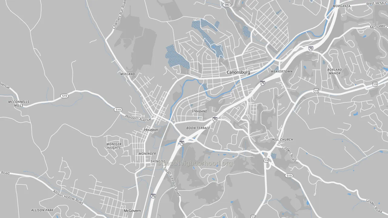 Transit Grade map of Strabane, PA