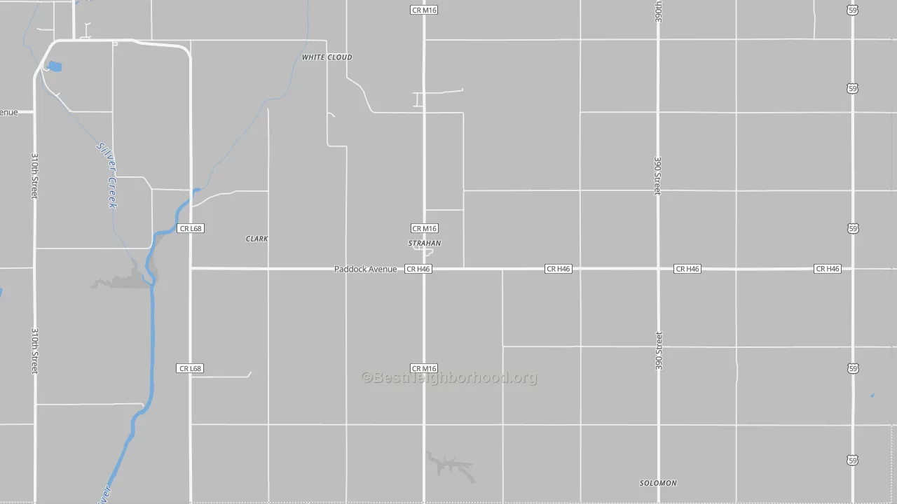Transit Grade map of Strahan, IA