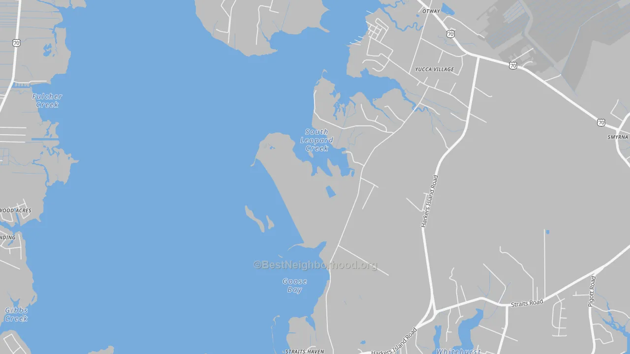 Transit Grade map of Straits, NC