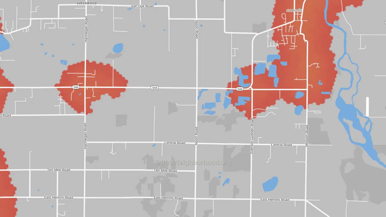 Transit Grade map of Strandell, WA