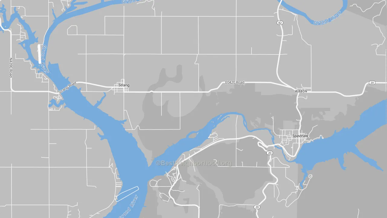 Transit Grade map of Strang, OK