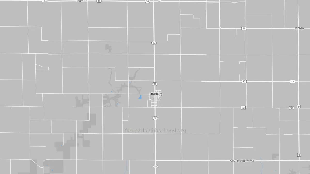 Transit Grade map of Strasburg, IL