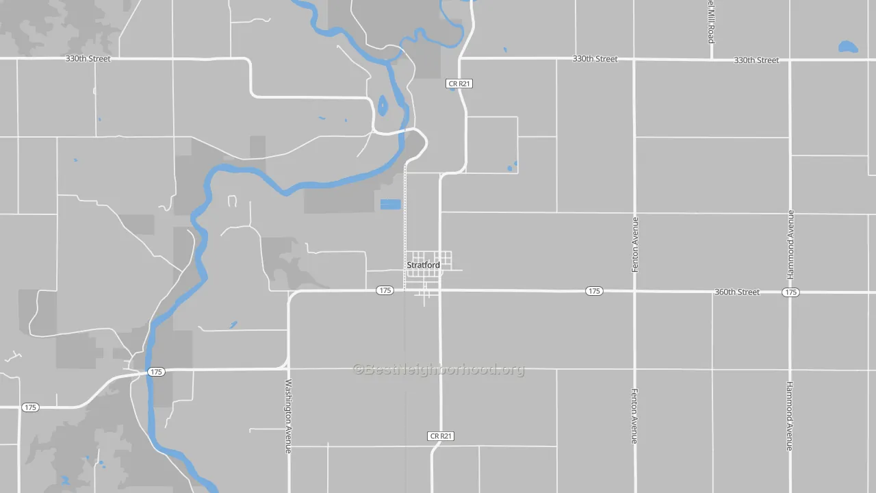 Transit Grade map of Stratford, IA