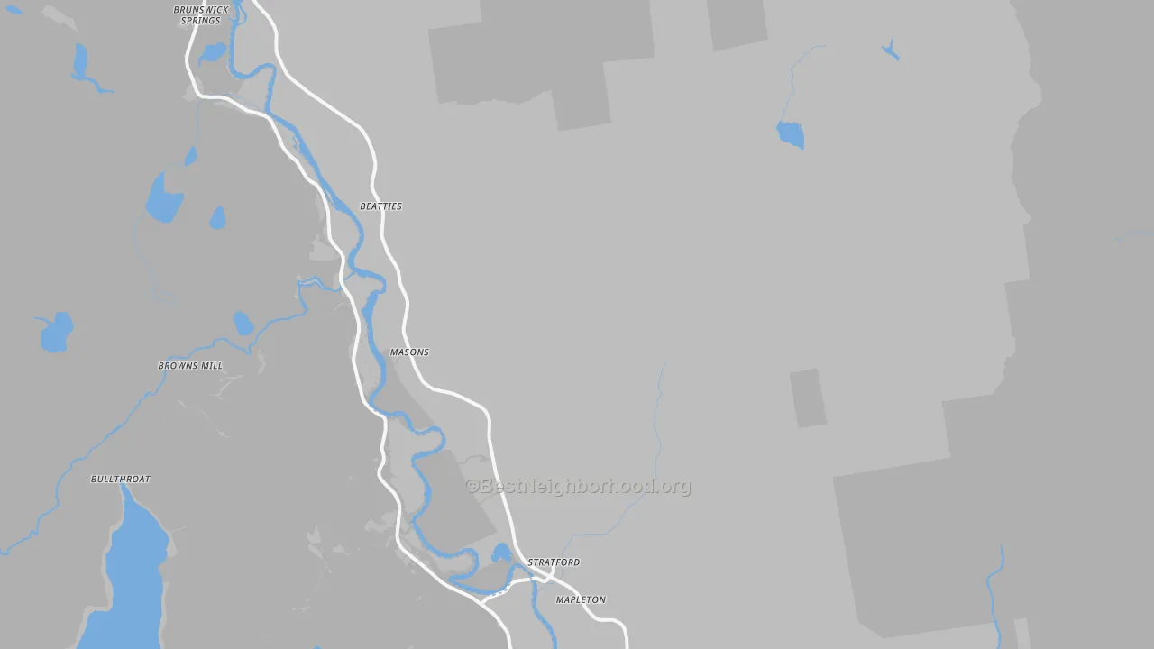 Transit Grade map of Stratford, NH