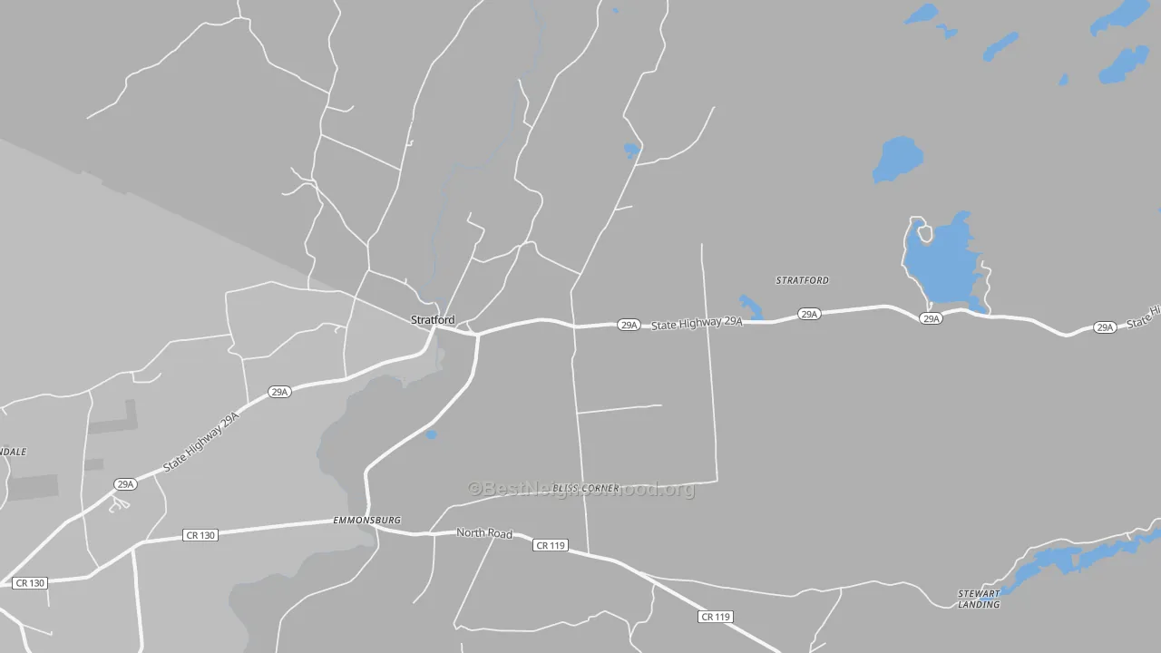 Transit Grade map of Stratford, NY