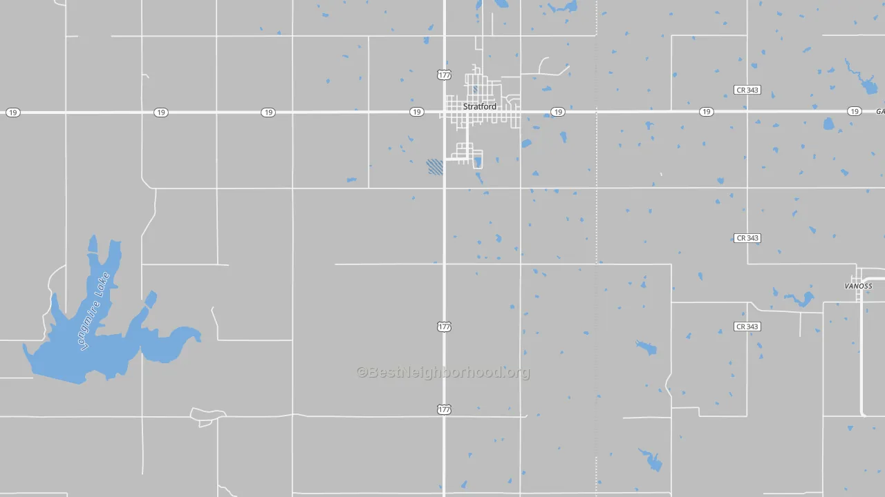 Transit Grade map of Stratford, OK