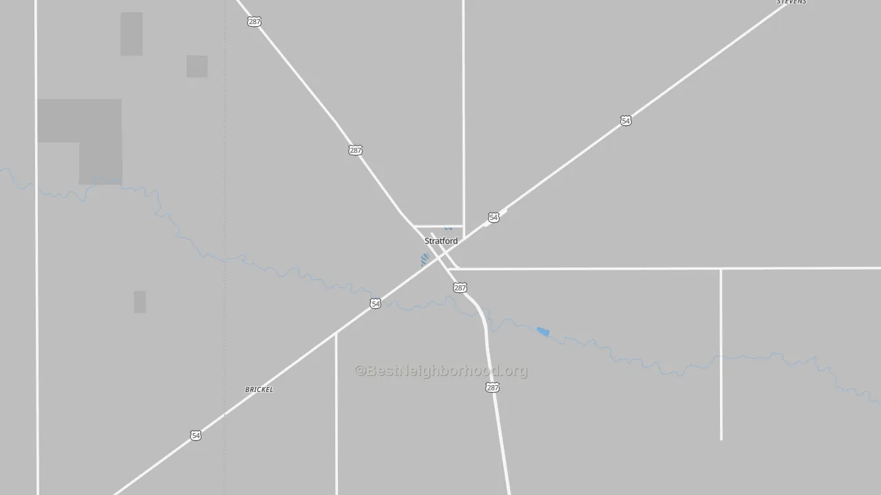 Transit Grade map of Stratford, TX