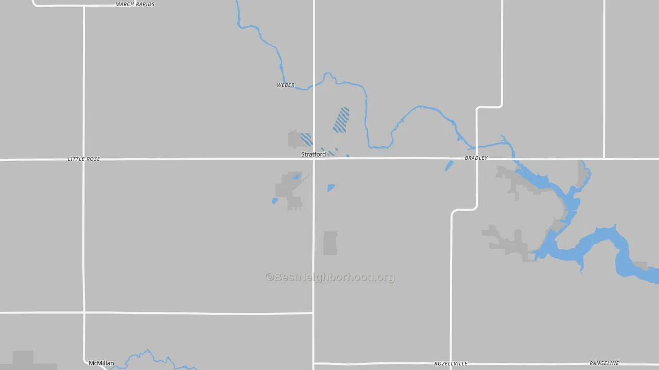 Transit Grade map of Stratford, WI