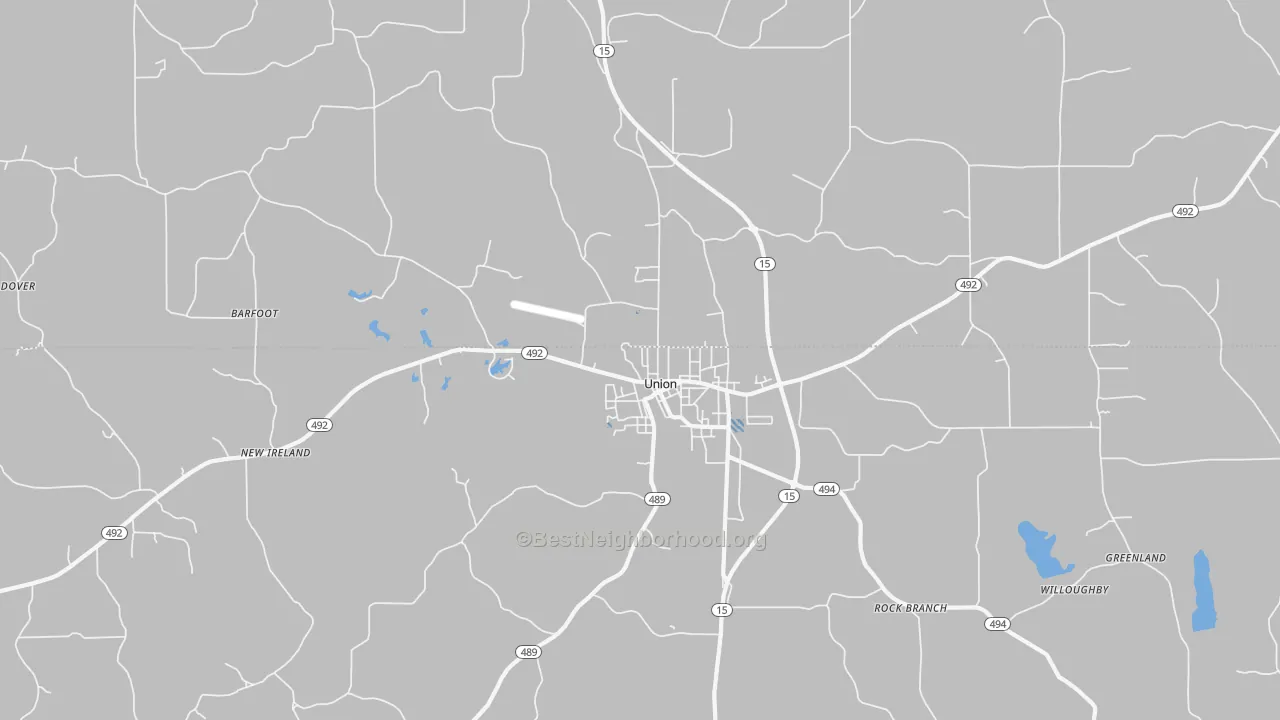 Transit Grade map of Stratton, MS