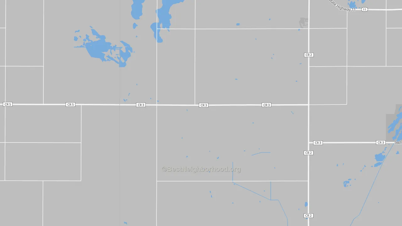 Transit Grade map of Straubville, ND