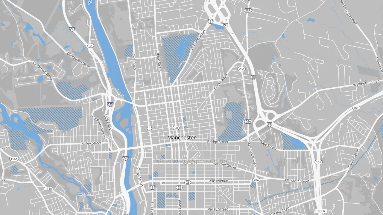 Transit Grade map of Straw-Smyth, Manchester, NH