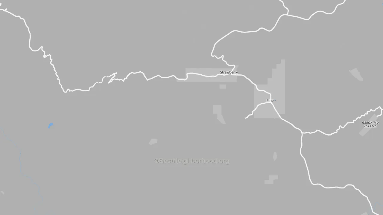 Transit Grade map of Strawberry, AZ