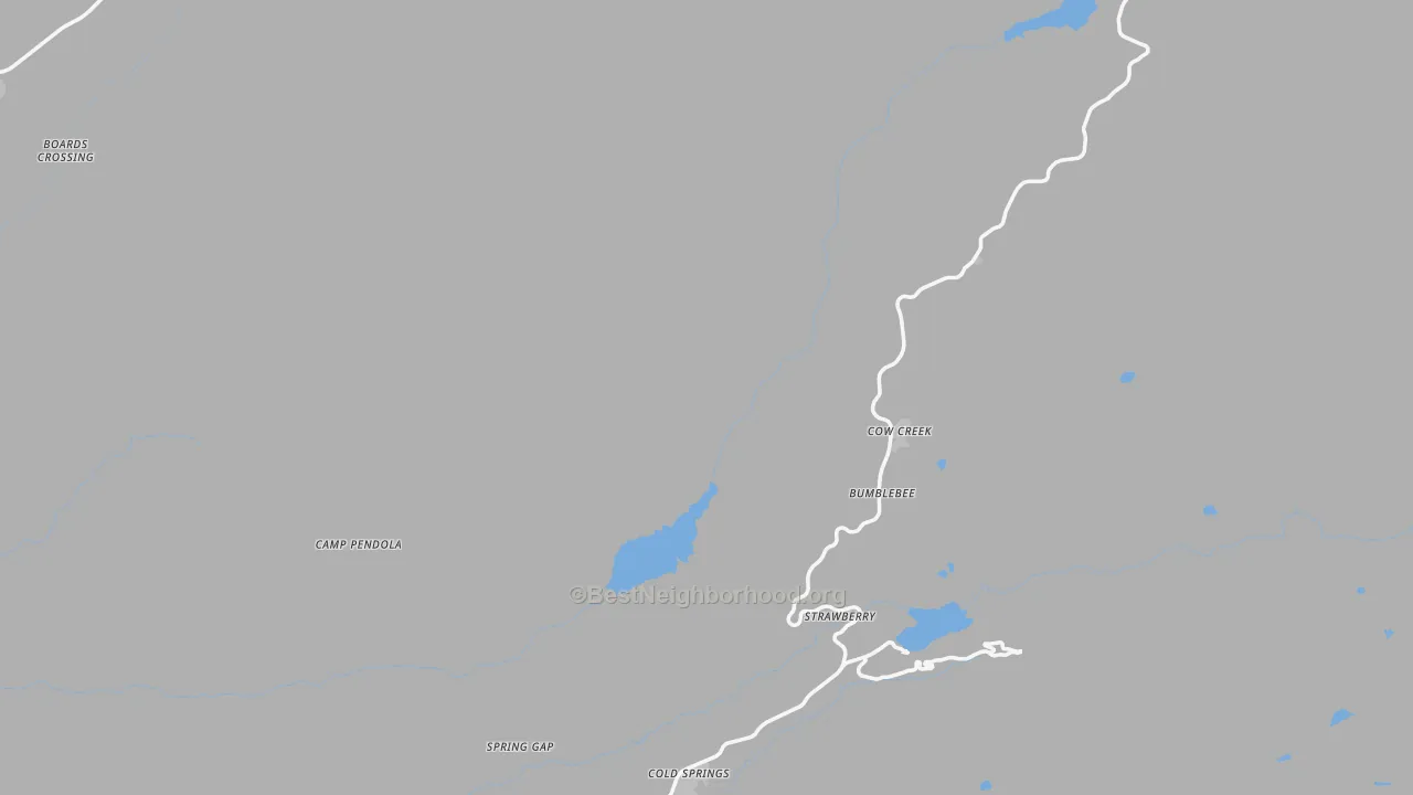 Transit Grade map of Strawberry, CA
