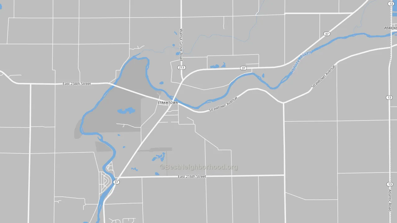 Transit Grade map of Strawtown, IN