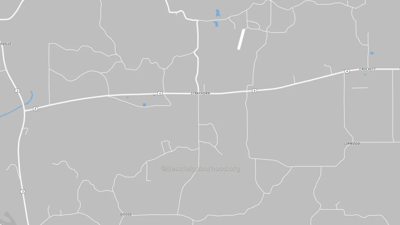 Transit Grade map of Strayhorn, MS