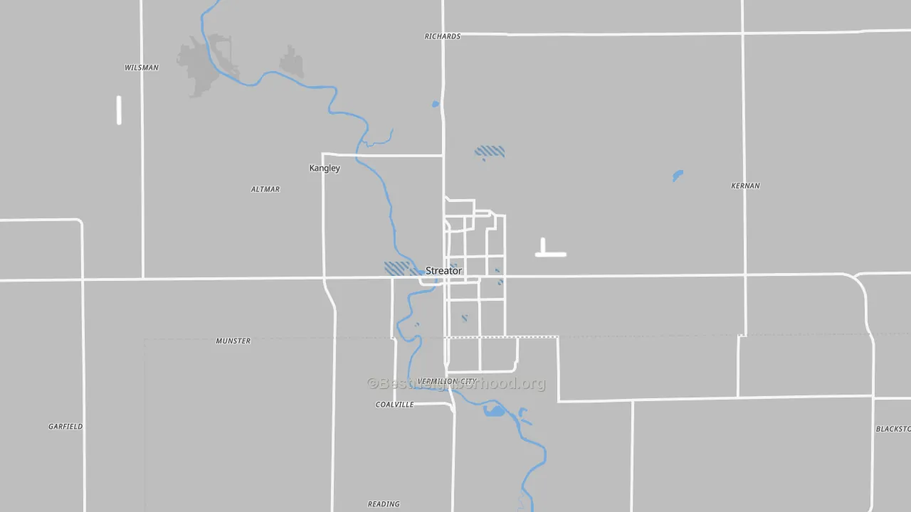 Transit Grade map of Streator, IL