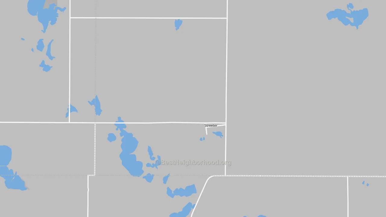 Transit Grade map of Streeter, ND