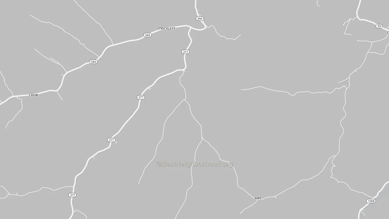 Transit Grade map of Stricklett, KY