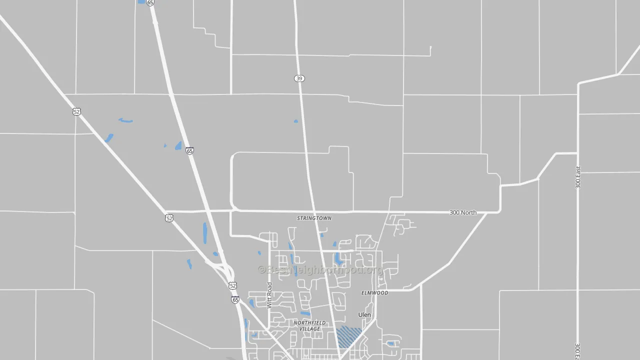Transit Grade map of Stringtown, IN