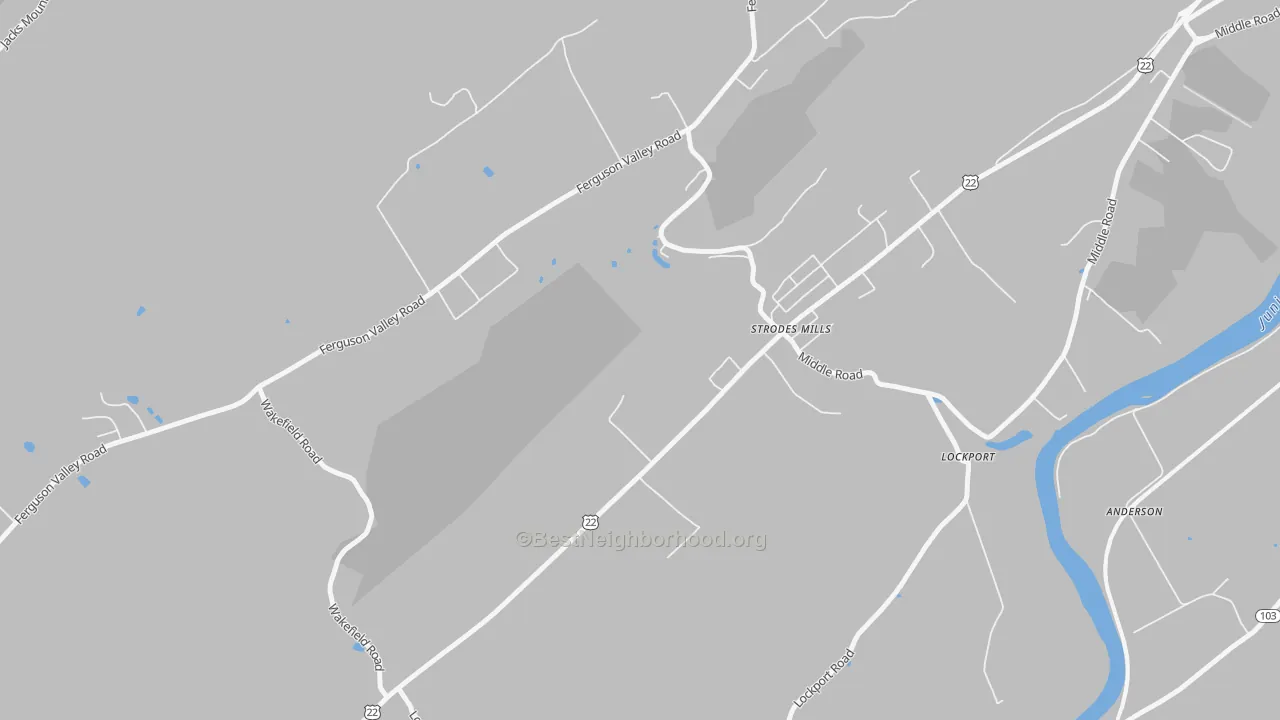 Transit Grade map of Strodes Mills, PA