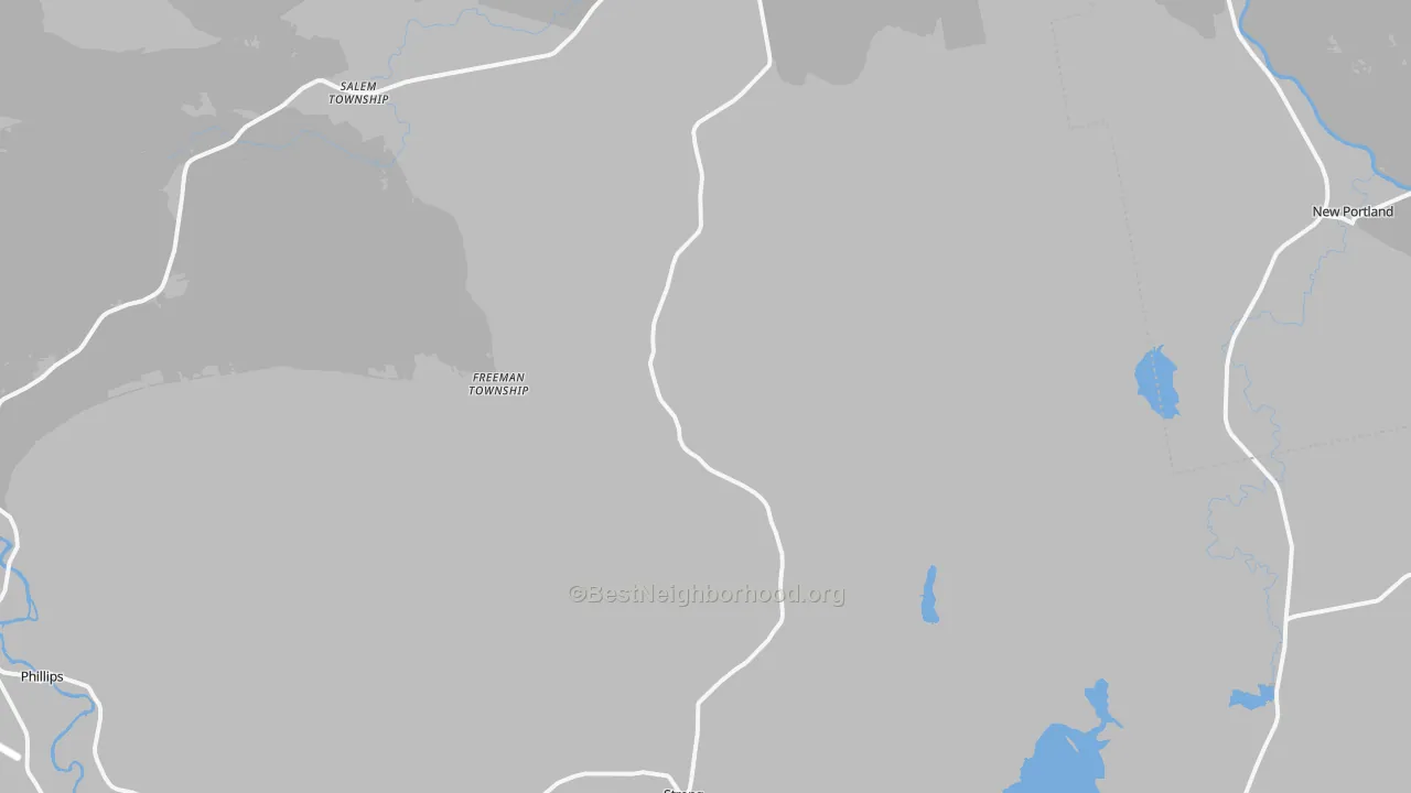 Transit Grade map of Strong, ME