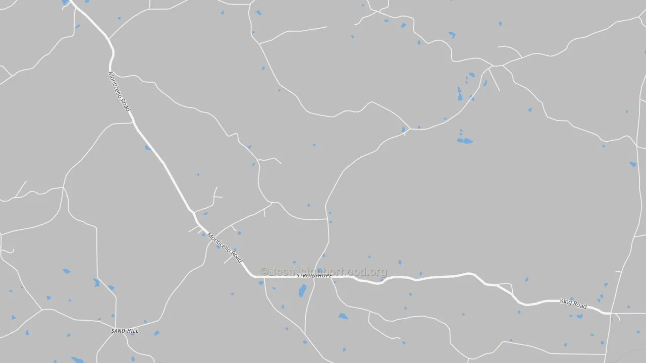 Transit Grade map of Stronghope, MS