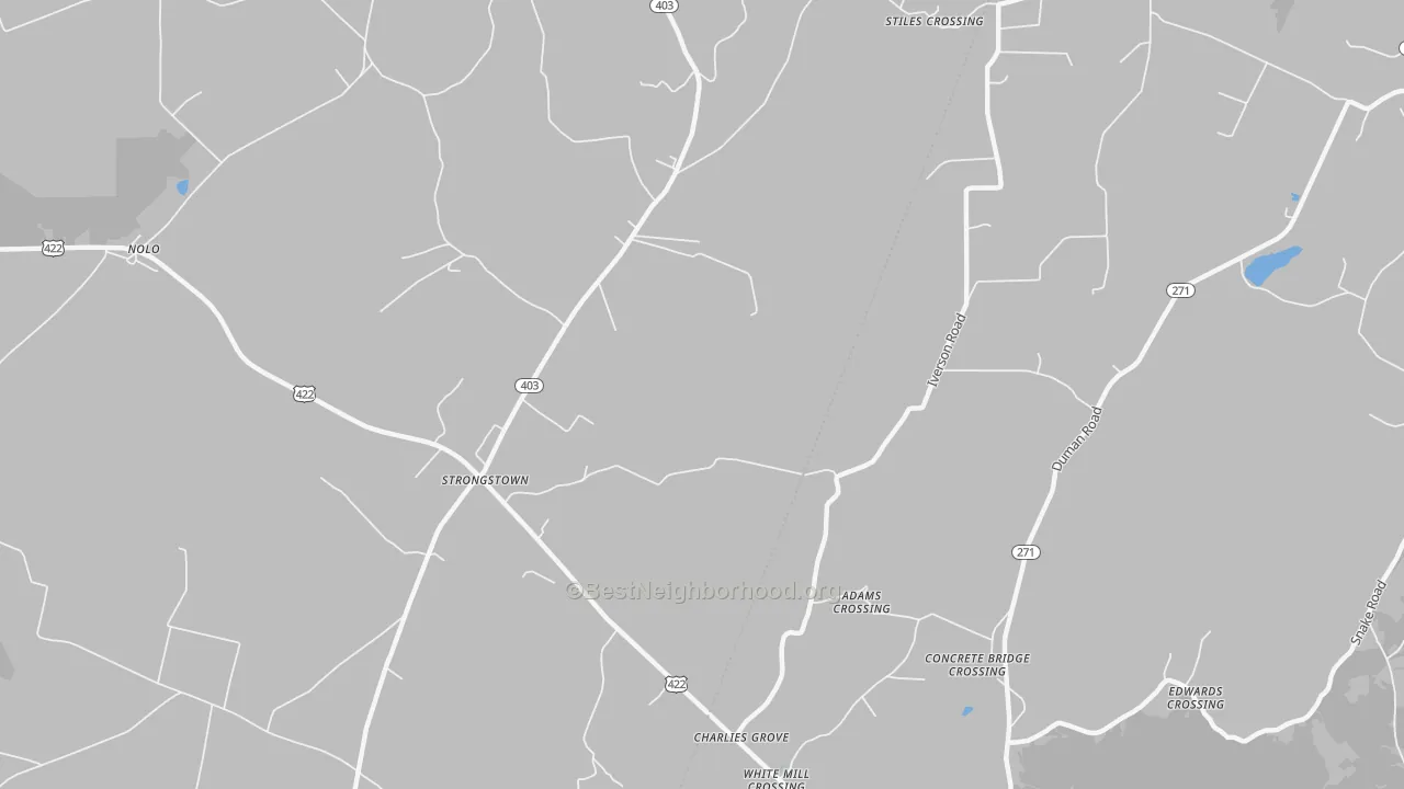 Transit Grade map of Strongstown, PA