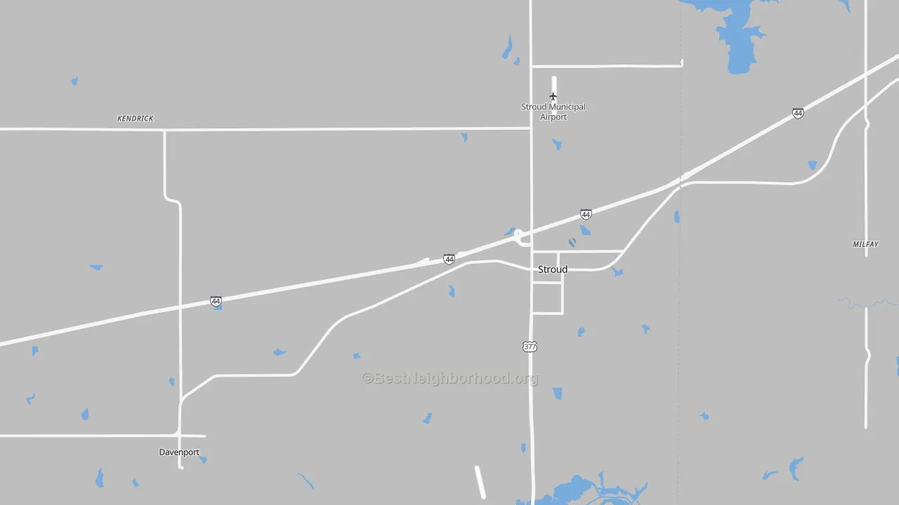 Transit Grade map of Stroud, OK