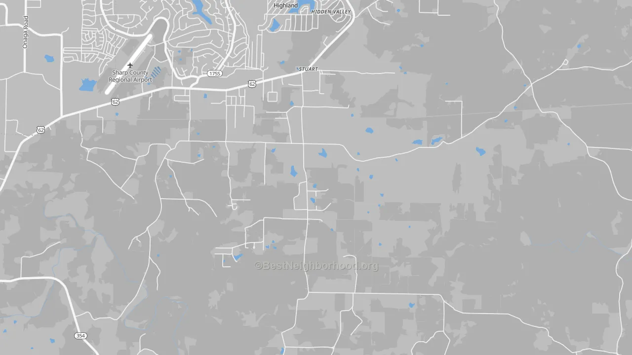Transit Grade map of Stuart, AR